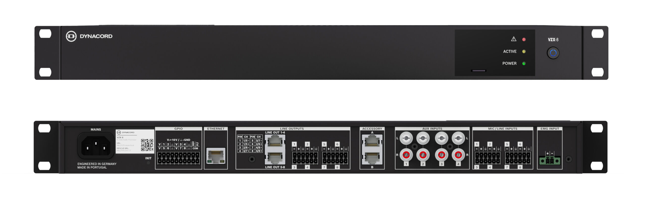 Osmizónový audio procesor VZX-8